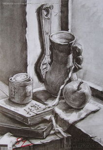 2014年四川美術(shù)學(xué)院設(shè)計類素描優(yōu)秀試卷17 通訊設(shè)備的藝術(shù)呈現(xiàn)